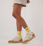 MEDALIST LOW SUPER VINTAGE IN PELLE E SUEDE BIANCO E PHARD