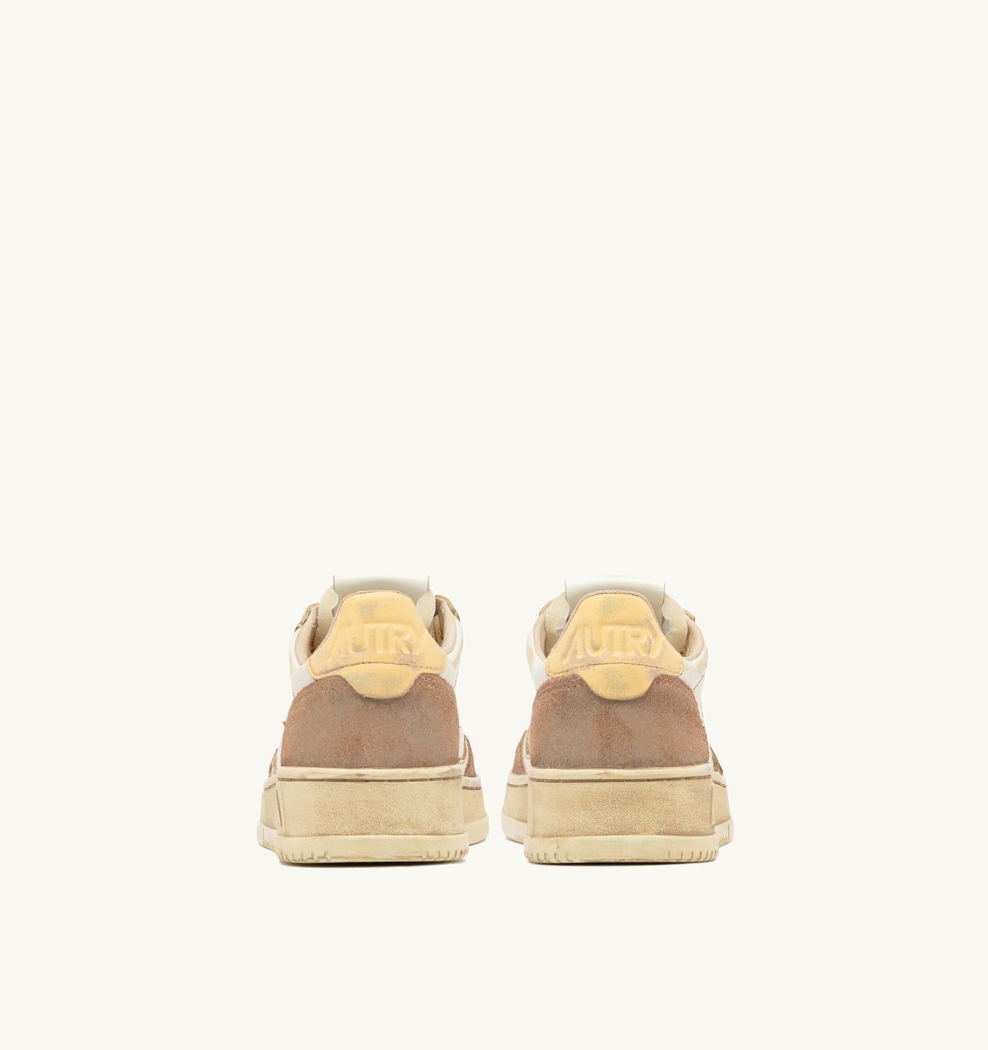 MEDALIST LOW SUPER VINTAGE IN PELLE E SUEDE BIANCO E PHARD