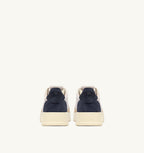 MEDALIST LOW TRICOLOR IN SUEDE BIANCO SAND E BLUE SPACE UOMO