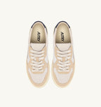 MEDALIST LOW TRICOLOR IN SUEDE BIANCO SAND E BLUE SPACE UOMO