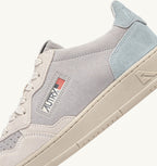 MEDALIST LOW TRICOLOR IN SUEDE BIANCO SKY E LOFT UOMO