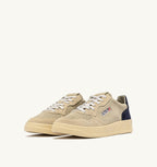 MEDALIST LOW TRICOLOR IN SUEDE ECRU PAPYRUS E BLUE SPACE