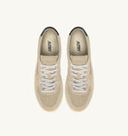 MEDALIST LOW TRICOLOR IN SUEDE ECRU PAPYRUS E BLUE SPACE