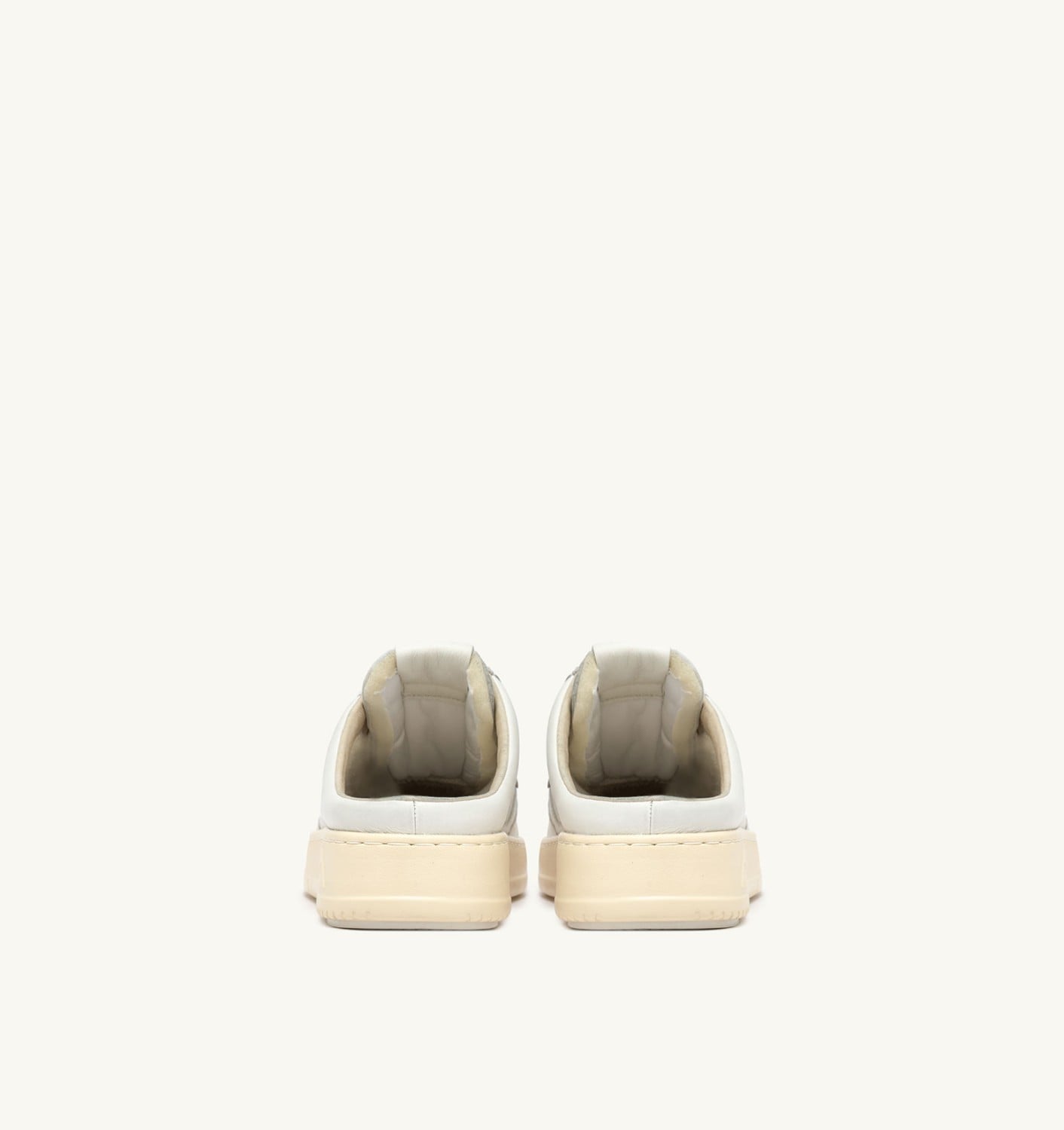 MEDALIST MULE IN NAPPA BIANCO DONNA