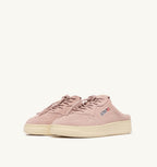 MEDALIST MULE IN SUEDE SILK