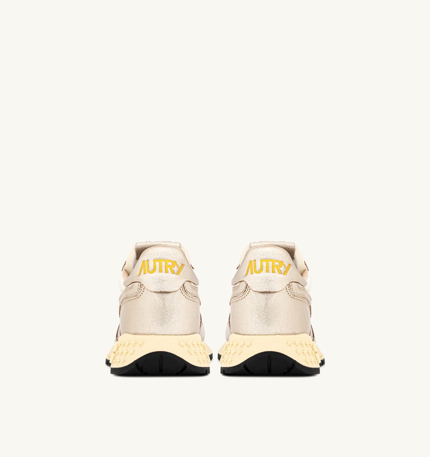 REELWIND IN NYLON E PELLE METALLIZZATA GOLD