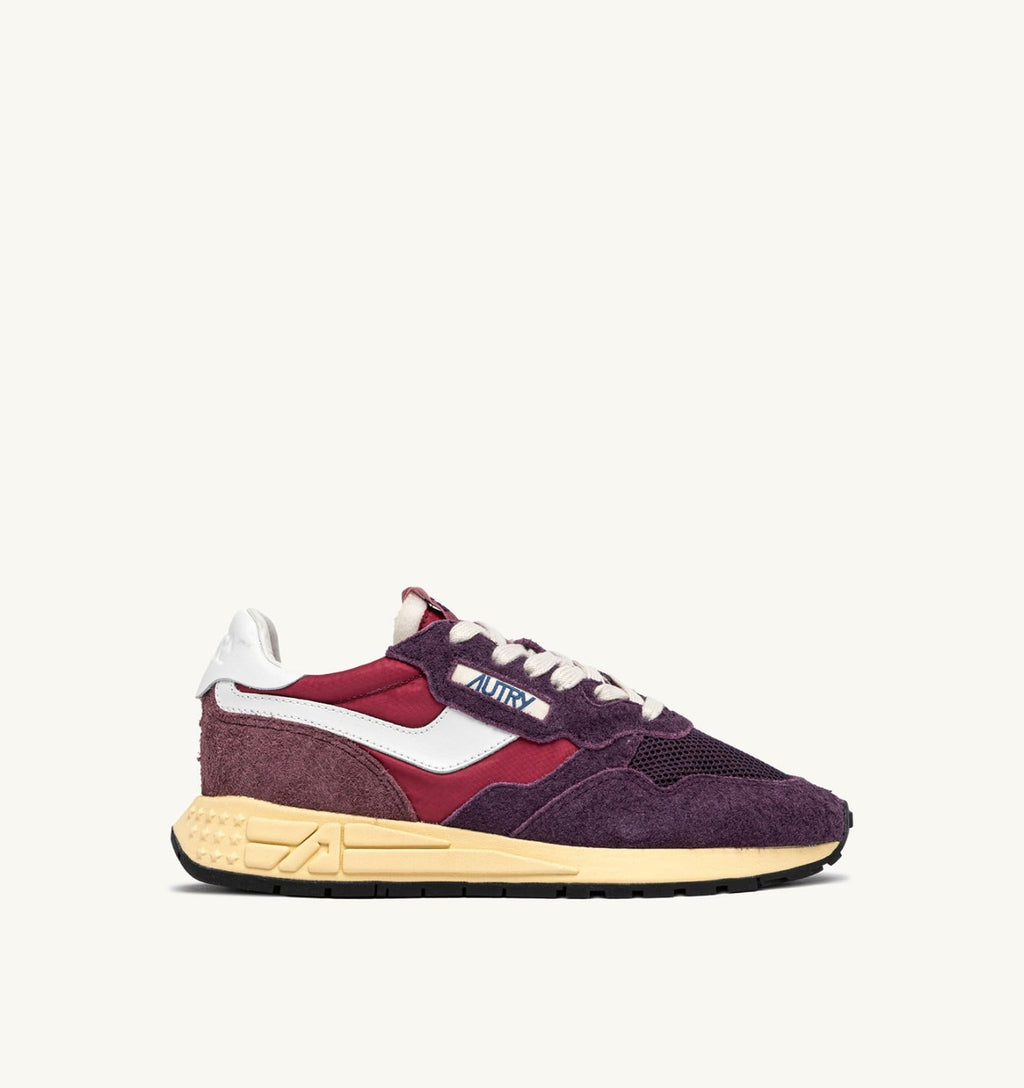REELWIND LOW IN NYLON E SUEDE AMARONE E PLUM