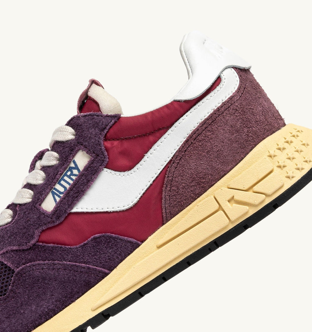 REELWIND LOW IN NYLON E SUEDE AMARONE E PLUM