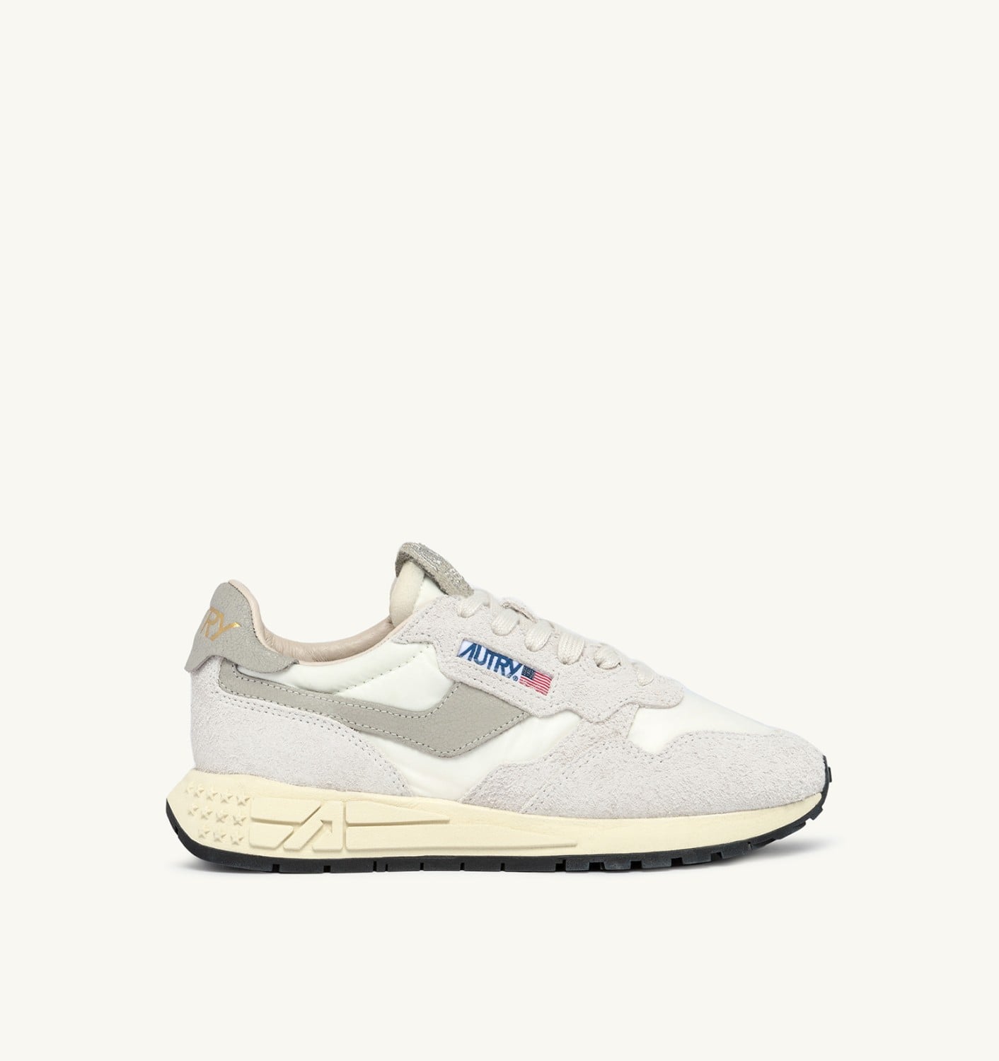 REELWIND LOW IN NYLON E SUEDE BIANCO