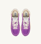 REELWIND LOW IN NYLON E SUEDE BIANCO E DEWBERRY