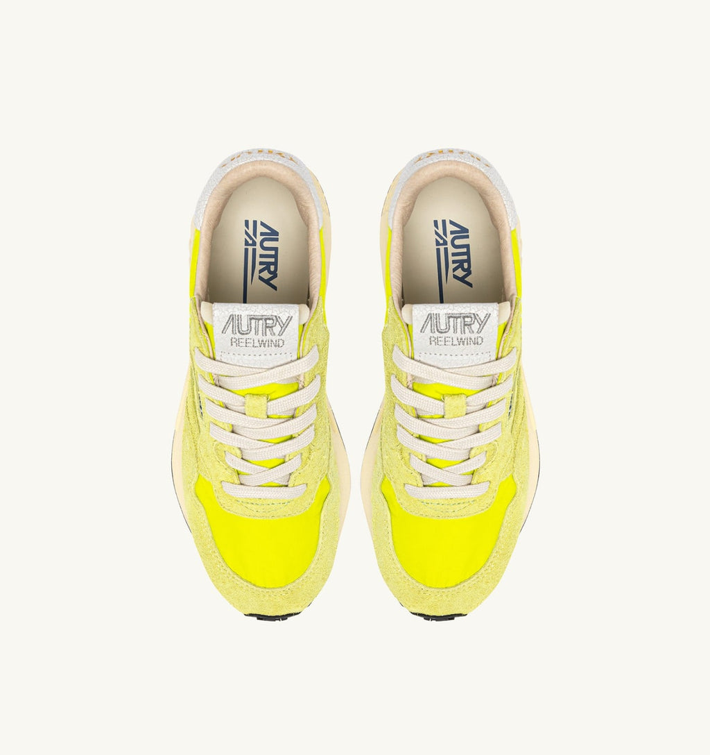 REELWIND LOW IN NYLON E SUEDE BIANCO E EVENING PRIMROSE
