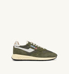 REELWIND LOW IN NYLON E SUEDE BIANCO E SALVIA