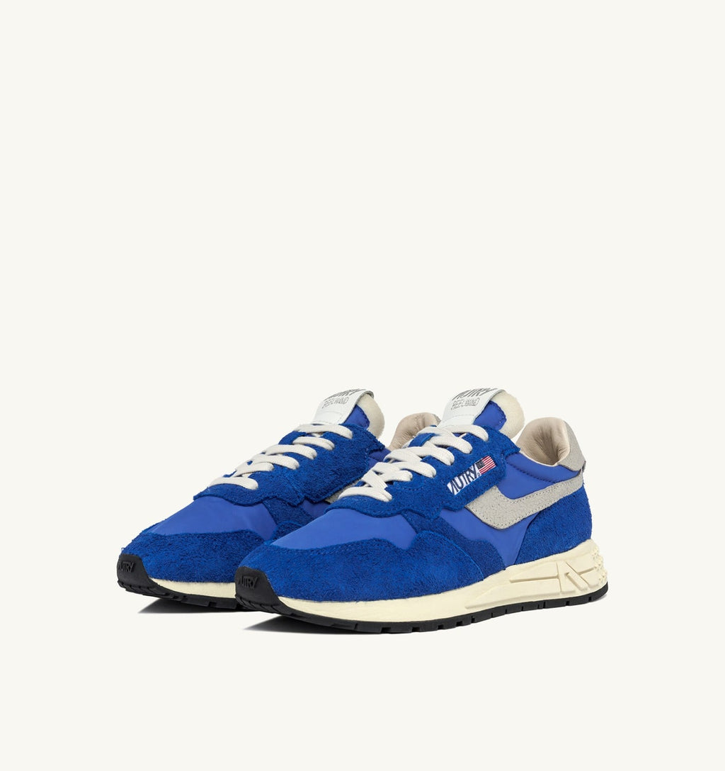 REELWIND LOW IN NYLON E SUEDE BLU