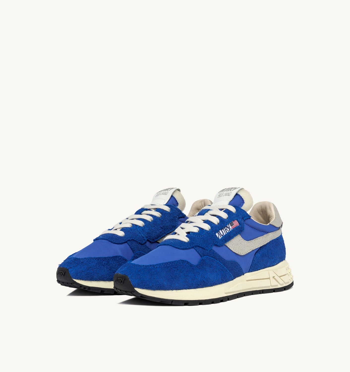 REELWIND LOW IN NYLON E SUEDE BLU