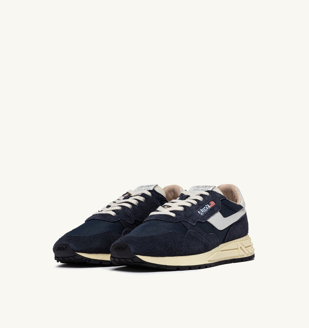 REELWIND LOW IN NYLON E SUEDE BLUE SPACE E BIANCO UOMO
