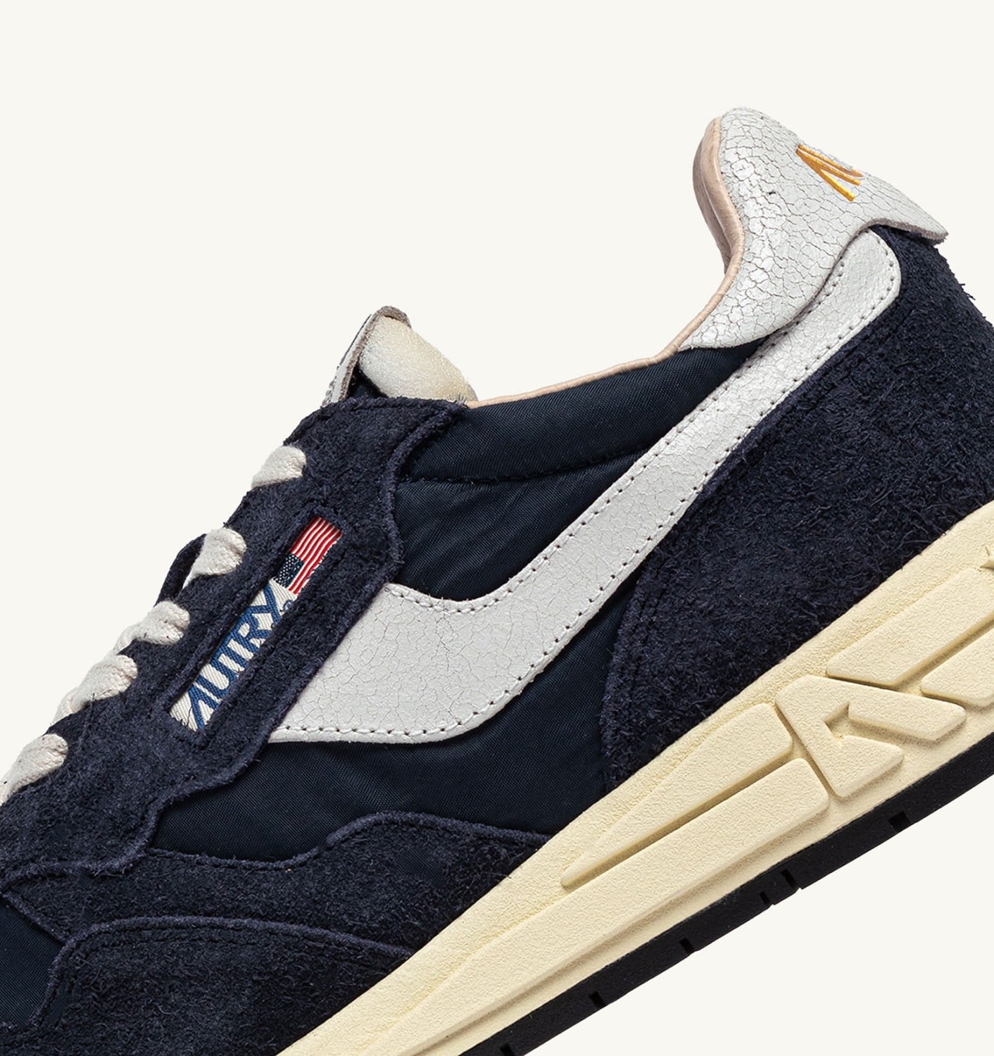 REELWIND LOW IN NYLON E SUEDE BLUE SPACE E BIANCO DONNA