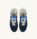 REELWIND LOW IN NYLON E SUEDE BLUETTE E DIGITAL BLU