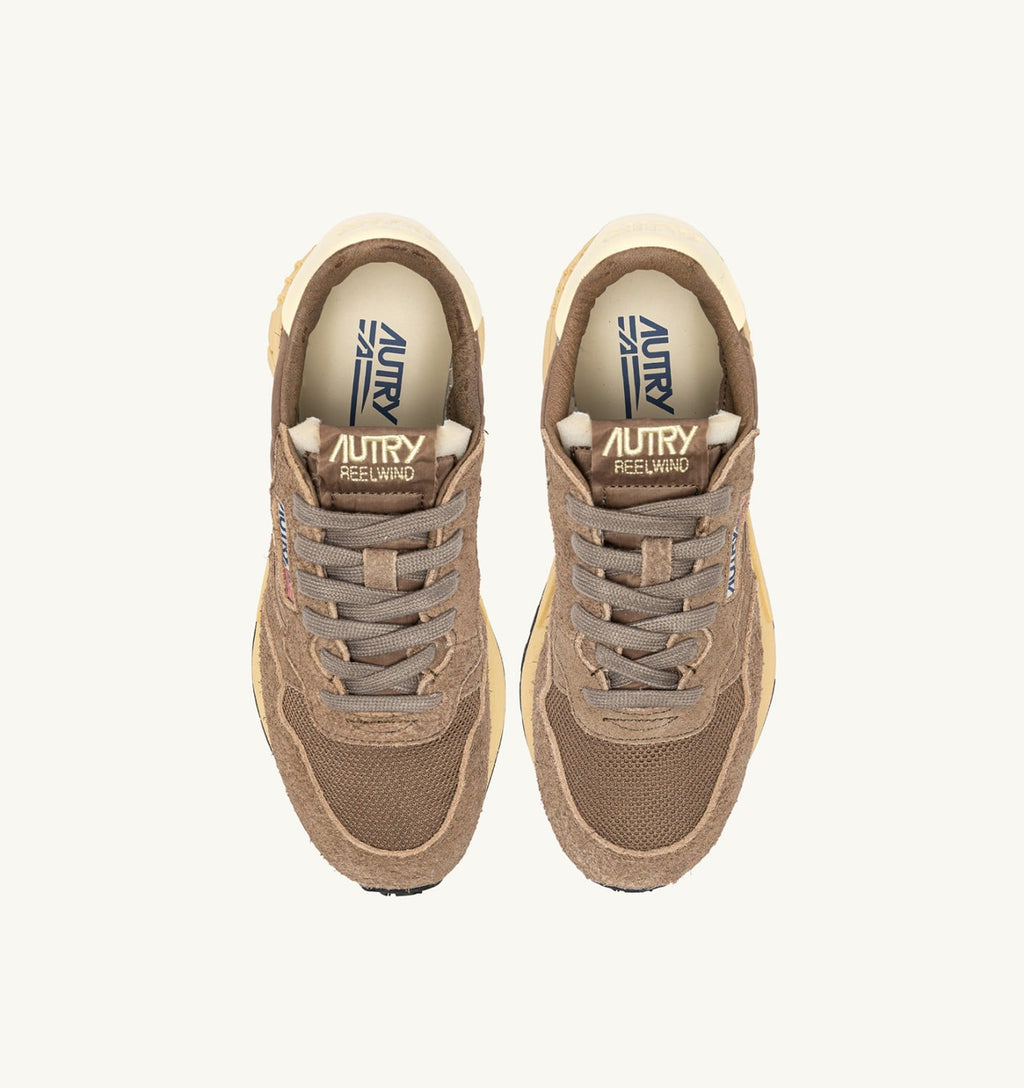 REELWIND LOW IN NYLON E SUEDE COCCO E RUTABAGA