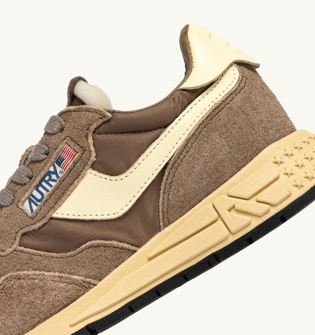REELWIND LOW IN NYLON E SUEDE COCCO E RUTABAGA