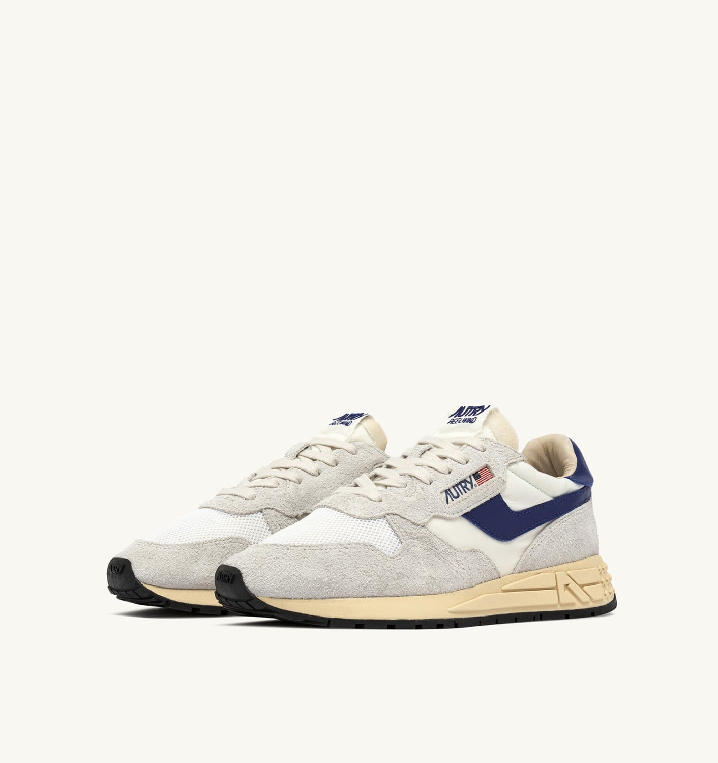 REELWIND LOW IN NYLON E SUEDE BIANCO E LIMOGES DONNA