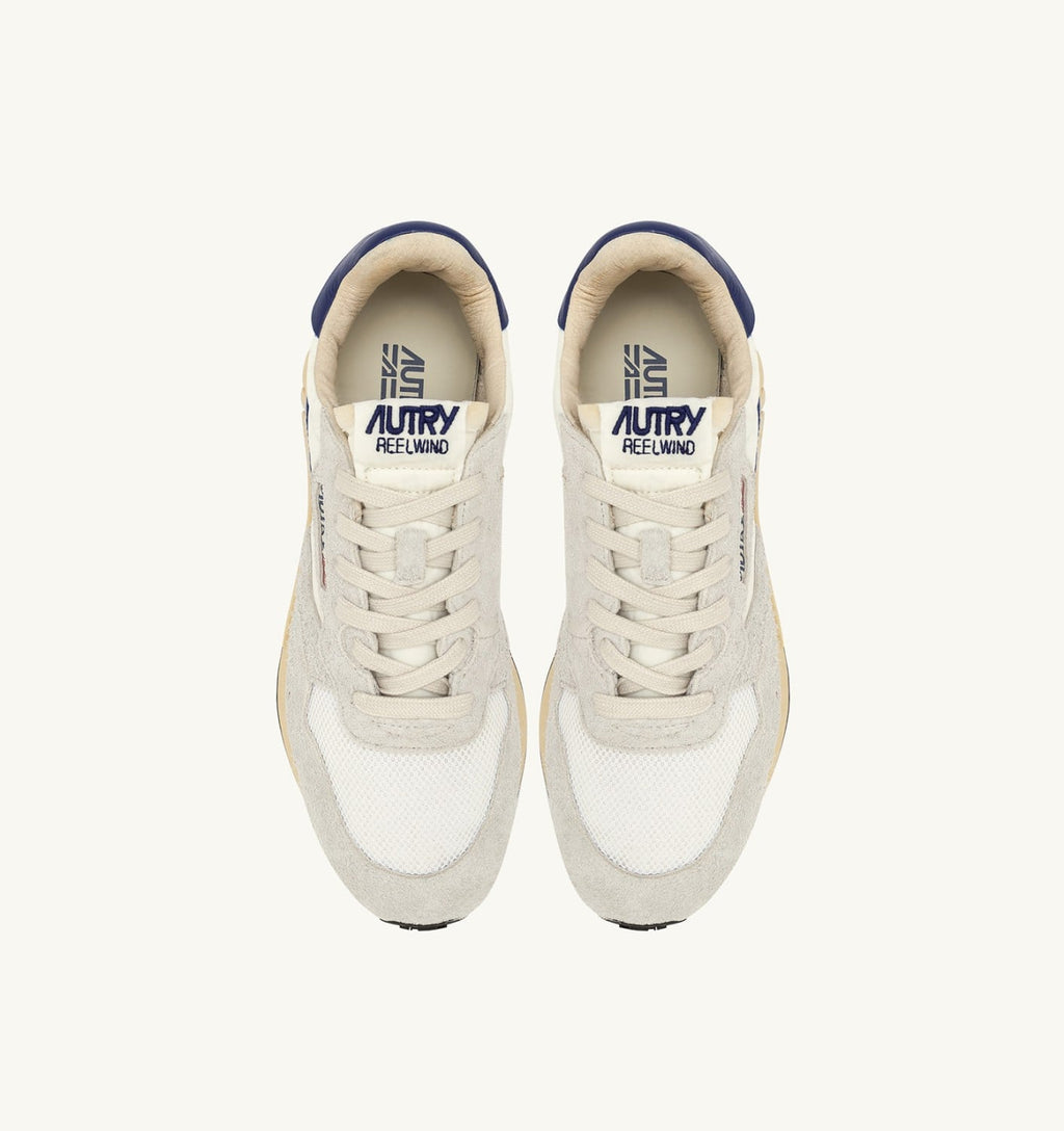 REELWIND LOW IN NYLON E SUEDE BIANCO E LIMOGES DONNA