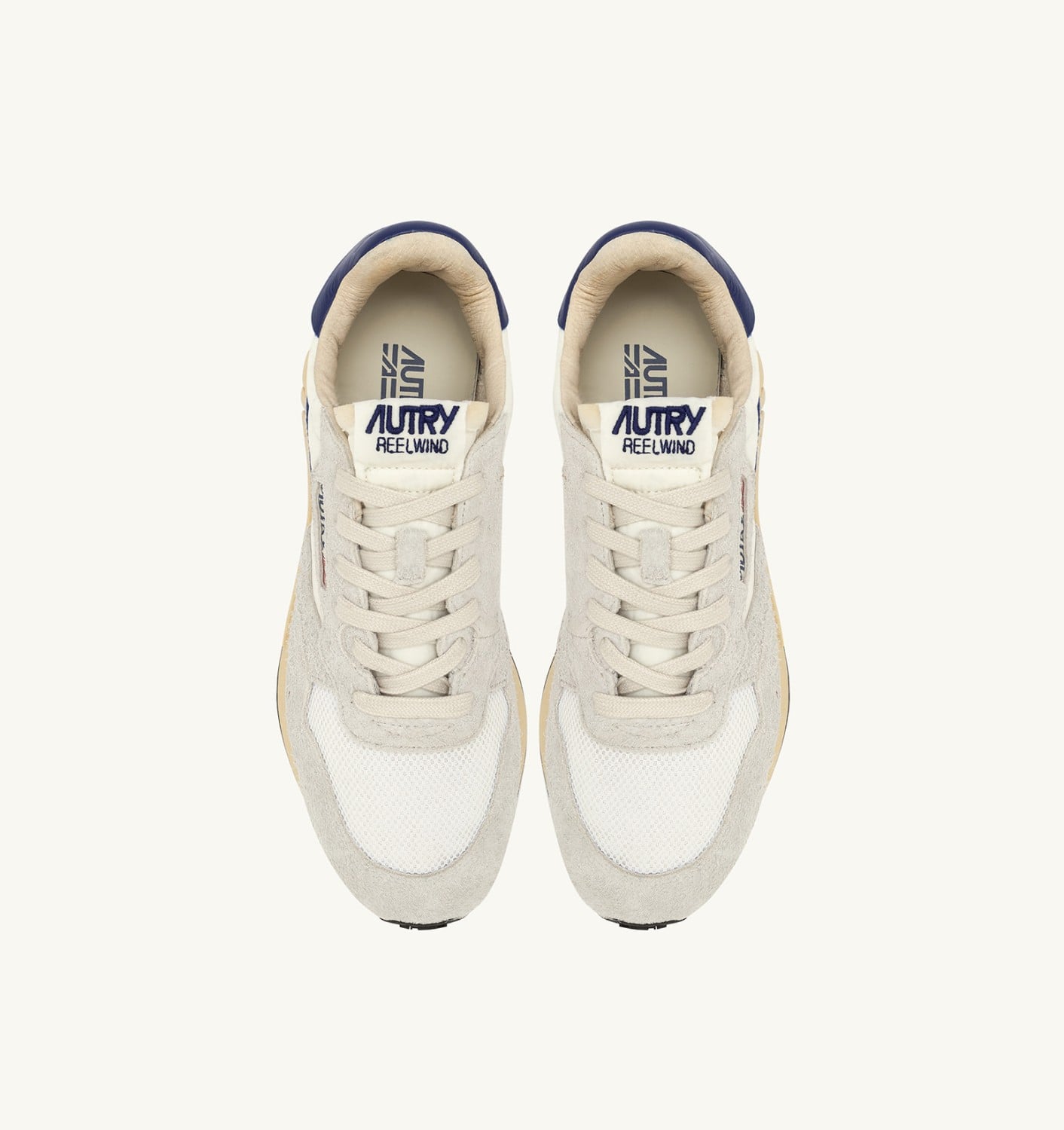REELWIND LOW IN NYLON E SUEDE BIANCO E LIMOGES DONNA