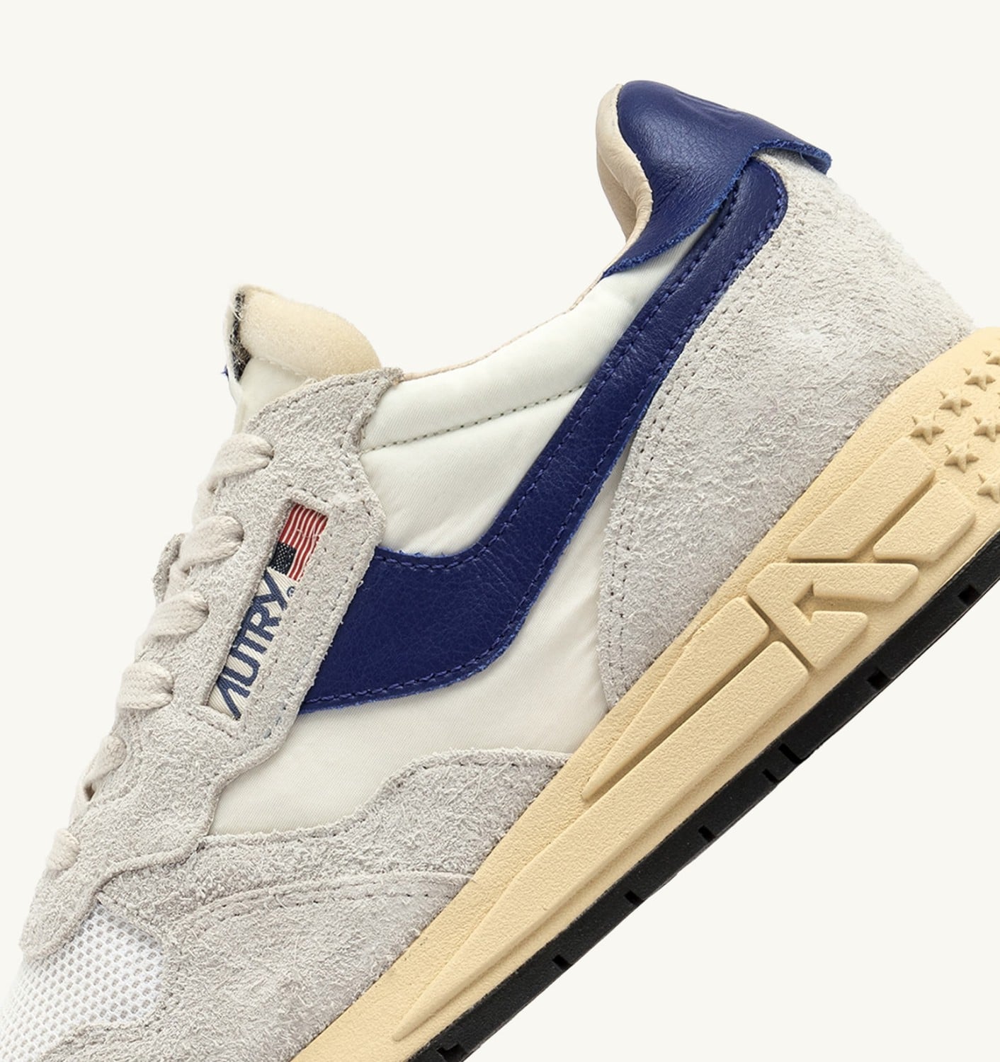 REELWIND LOW IN NYLON E SUEDE BIANCO E LIMOGES DONNA