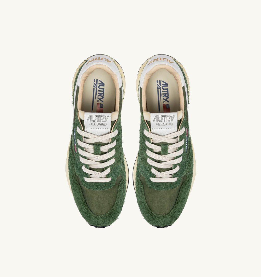 REELWIND LOW IN NYLON E SUEDE MILITARY