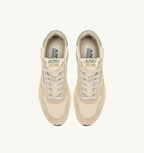 REELWIND LOW IN NYLON E SUEDE ECRU E RESEDA