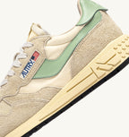 REELWIND LOW IN NYLON E SUEDE ECRU E RESEDA