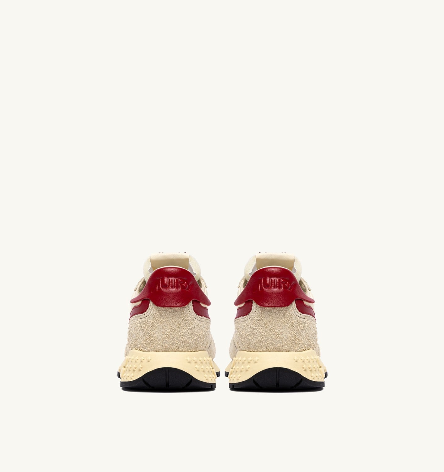 REELWIND LOW IN NYLON E SUEDE ECRU E ROSSO