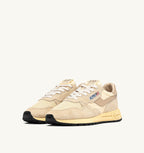 REELWIND LOW IN NYLON E SUEDE ECRU E WHITE PEPPER UOMO