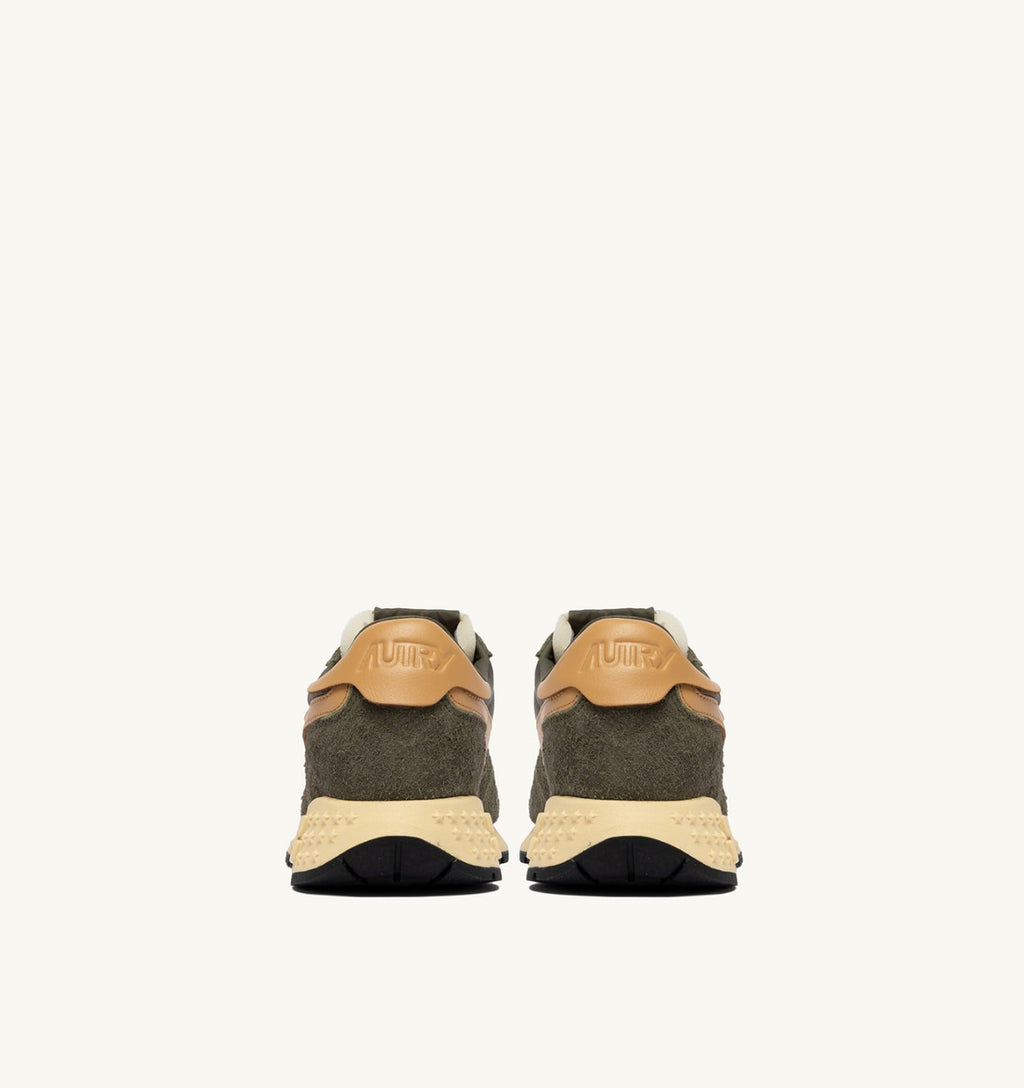 REELWIND LOW IN NYLON E SUEDE KAHKI E TAFFY