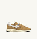 REELWIND LOW IN NYLON E SUEDE MUSTARD E BIANCO