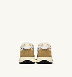 REELWIND LOW IN NYLON E SUEDE MUSTARD E BIANCO