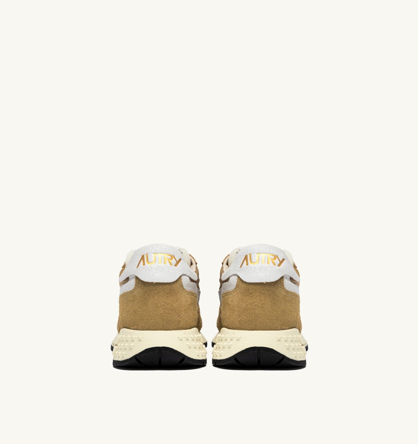 REELWIND LOW IN NYLON E SUEDE MUSTARD E BIANCO