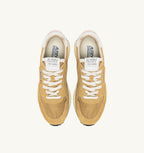 REELWIND LOW IN NYLON E SUEDE MUSTARD E BIANCO