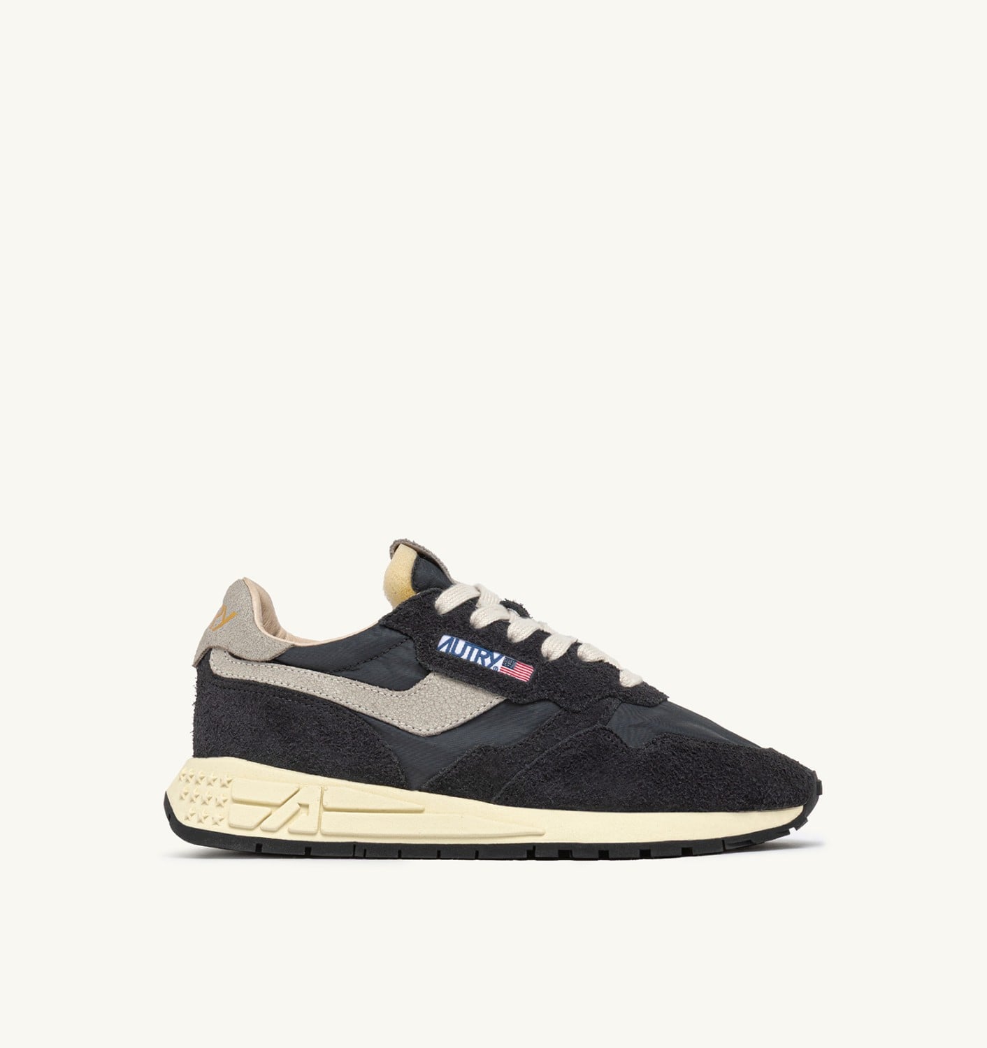 REELWIND LOW IN NYLON E SUEDE NERA