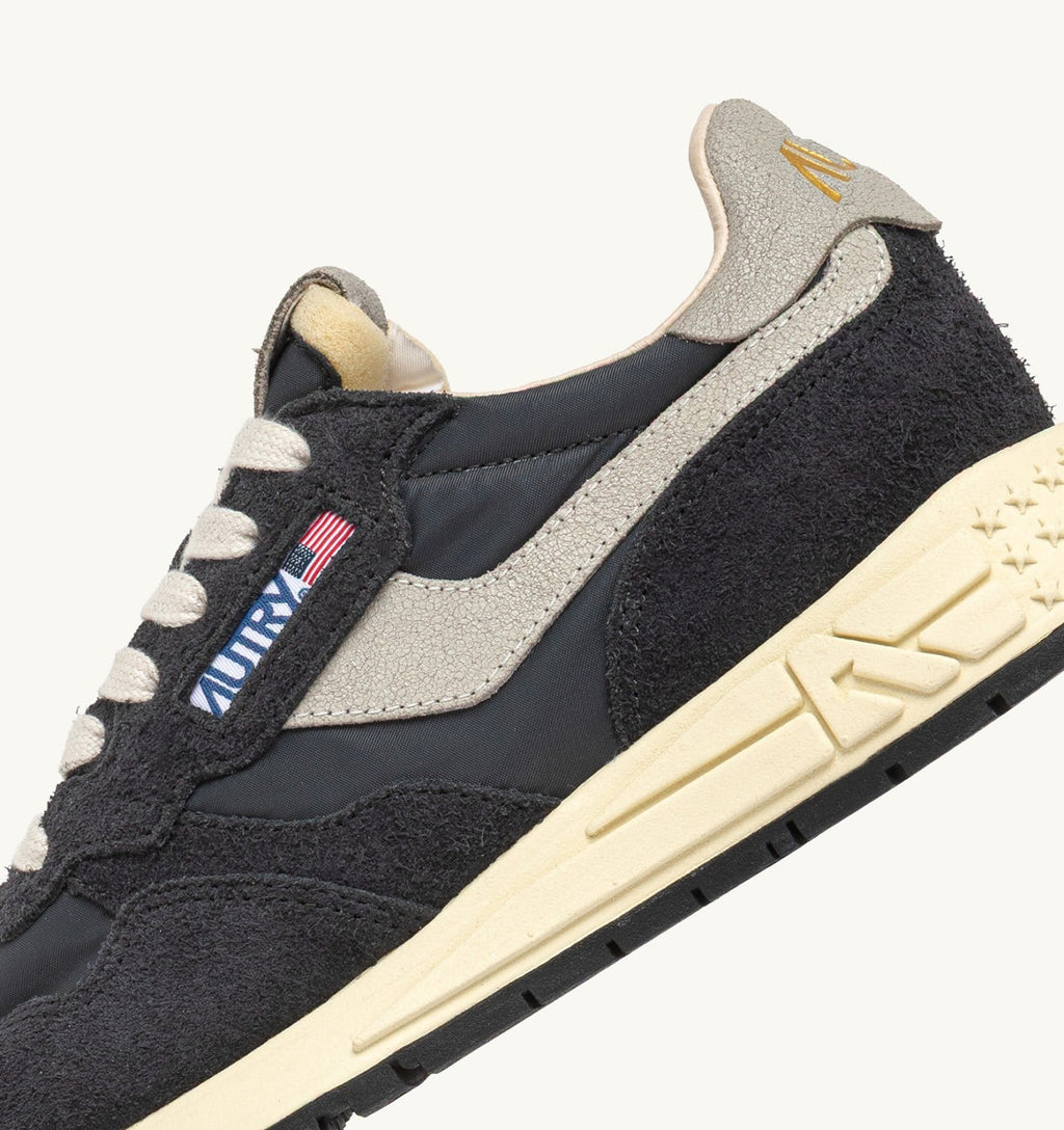 REELWIND LOW IN NYLON E SUEDE NERA