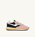 REELWIND LOW IN NYLON E SUEDE NERO E ROSA
