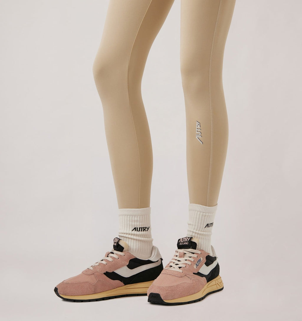REELWIND LOW IN NYLON E SUEDE NERO E ROSA