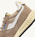 REELWIND LOW IN NYLON E SUEDE PEPPER E BIANCA UOMO