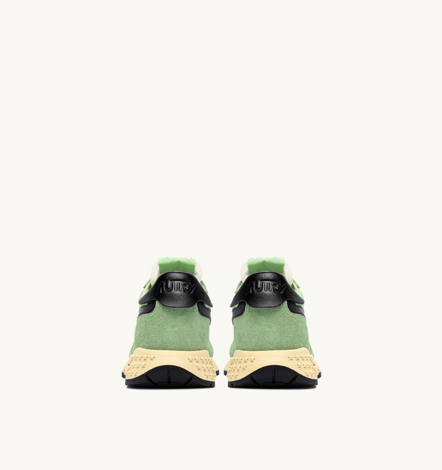 REELWIND LOW IN NYLON E SUEDE PISTACCHIO E NERO DONNA