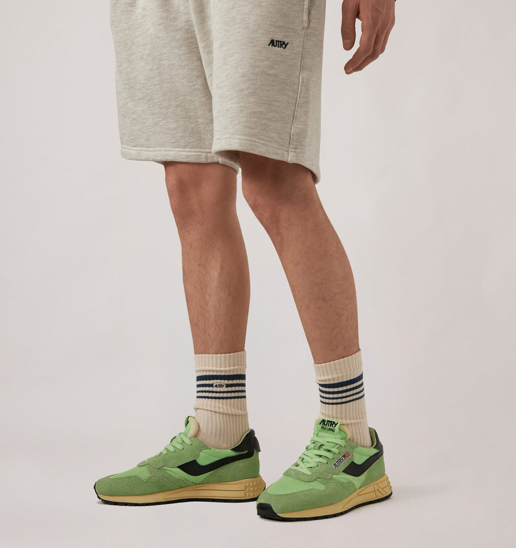 REELWIND LOW IN NYLON E SUEDE PISTACCHIO E NERO UOMO