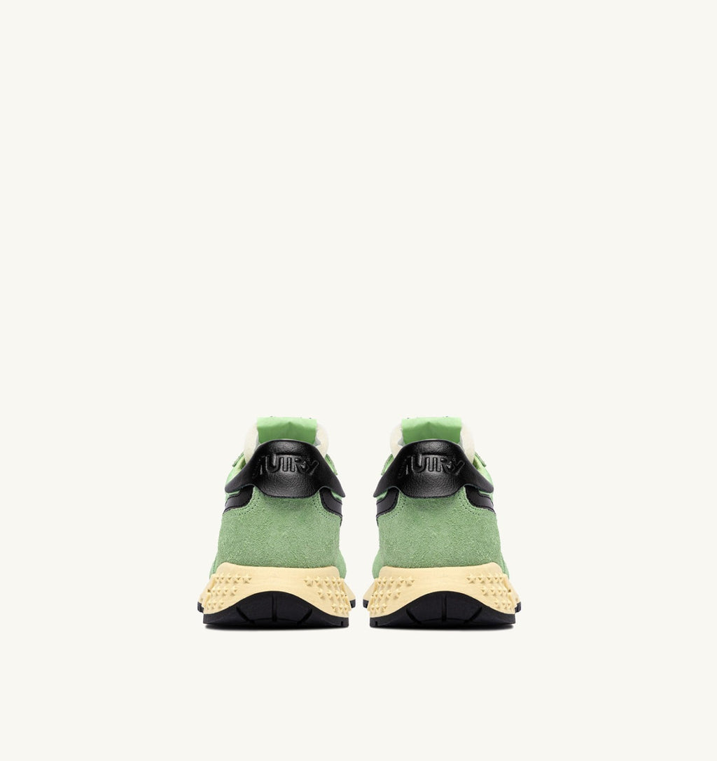 REELWIND LOW IN NYLON E SUEDE PISTACCHIO E NERO UOMO