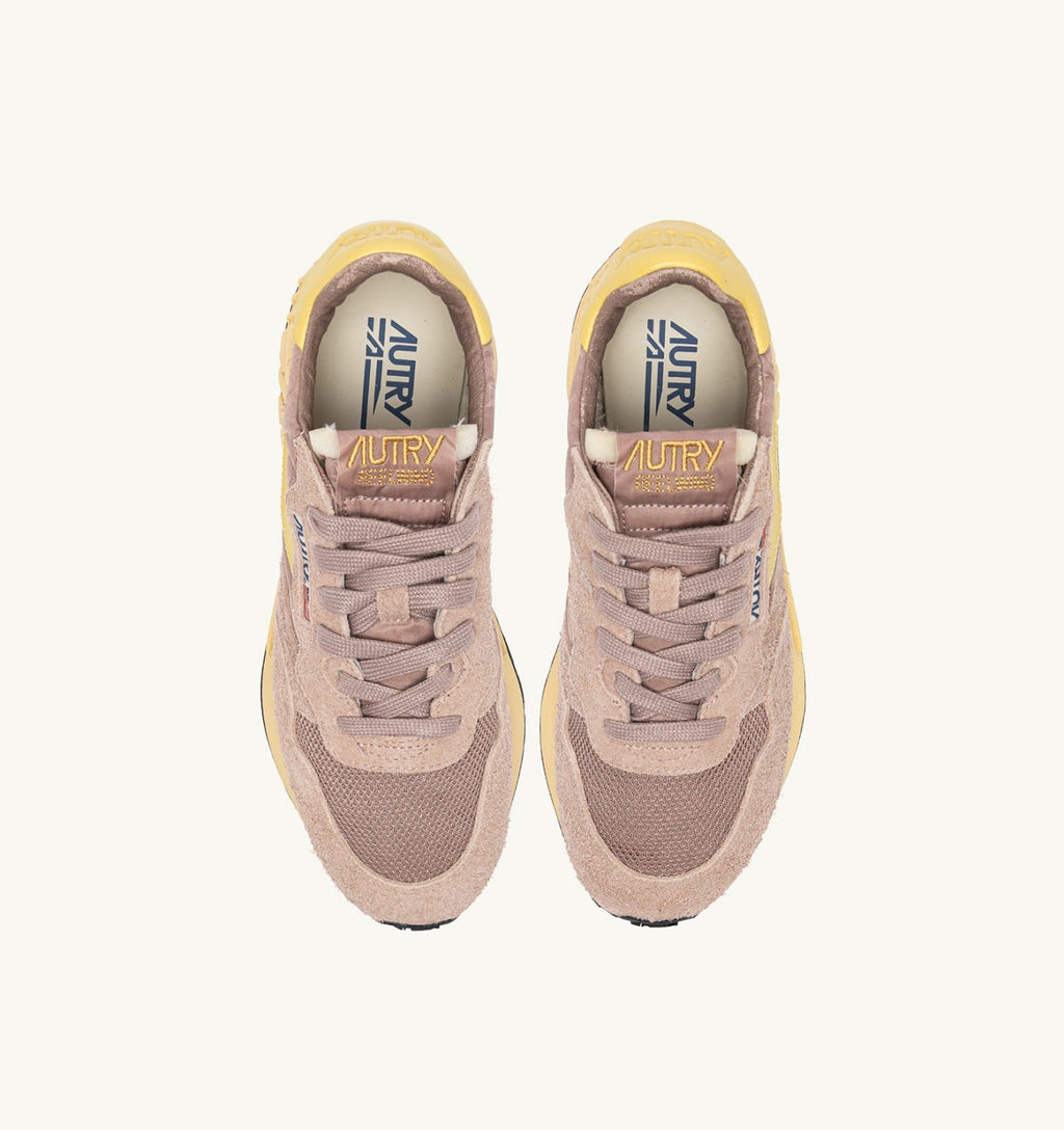 REELWIND LOW IN NYLON E SUEDE ROSE CANNEL E RAFFIA