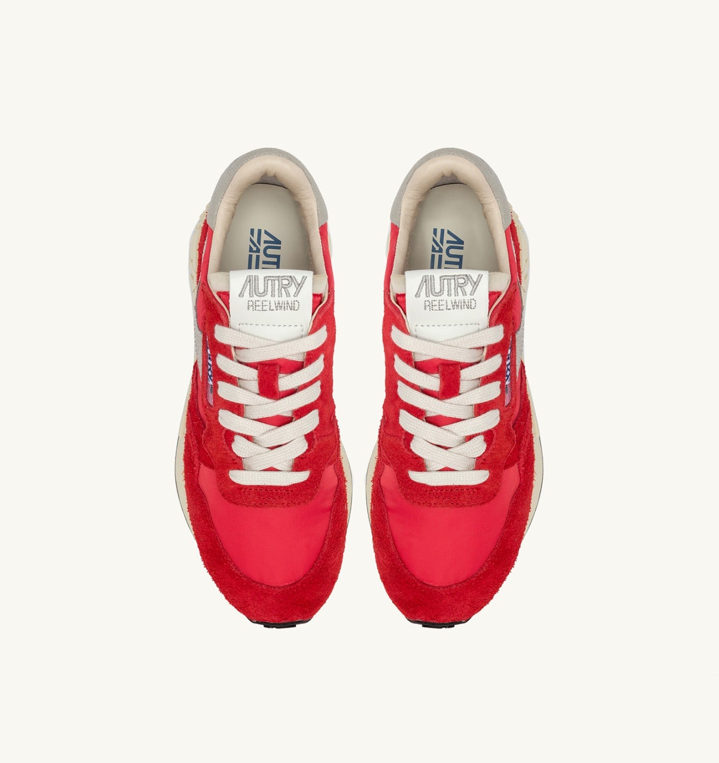REELWIND LOW IN NYLON E SUEDE ROSSA