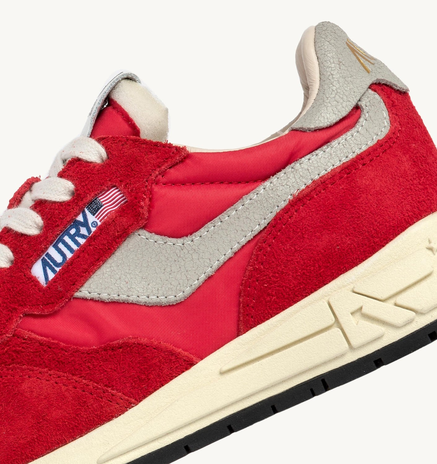 REELWIND LOW IN NYLON E SUEDE ROSSA