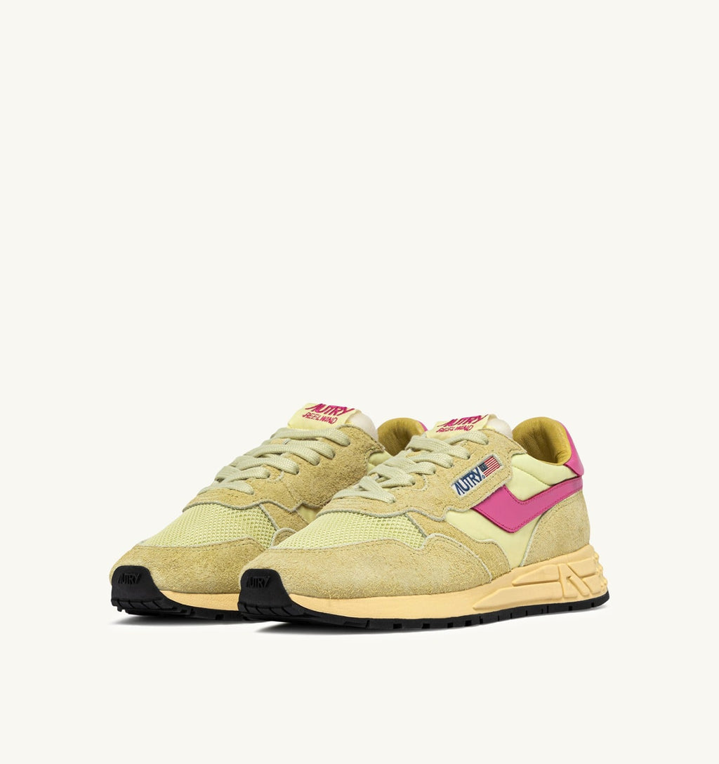 REELWIND LOW IN NYLON E SUEDE STRAW E CHATEAU ROSE