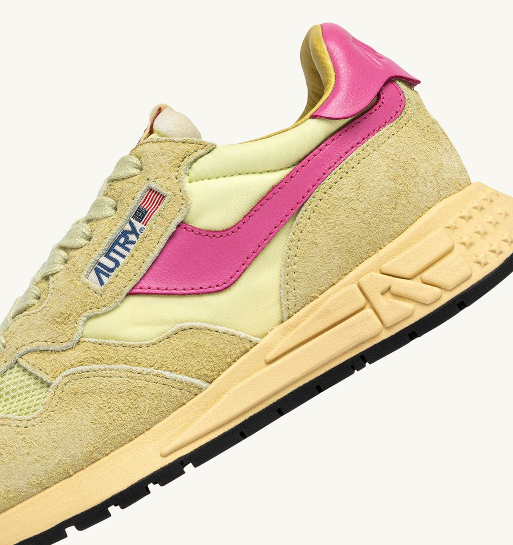REELWIND LOW IN NYLON E SUEDE STRAW E CHATEAU ROSE